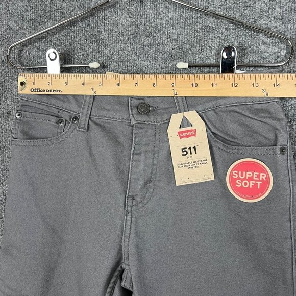 NWT Levi's 511 Slim Fit Super Soft Stretch Jeans Grey Women’s Size 14 Reg 27X27 - Picture 5 of 8